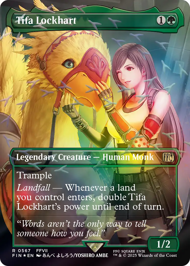 Tifa Lockhart (Borderless) (Chocobo Track Foil) [FINAL FANTASY] | Good Games Cannington