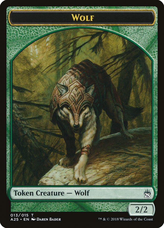 Wolf Token [Masters 25 Tokens] | Good Games Cannington