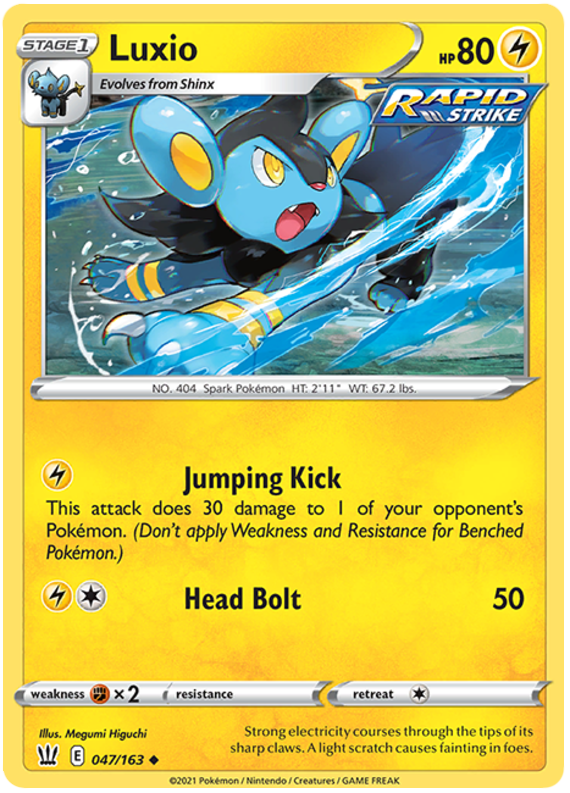 Luxio (047/163) [Sword & Shield: Battle Styles] | Good Games Cannington