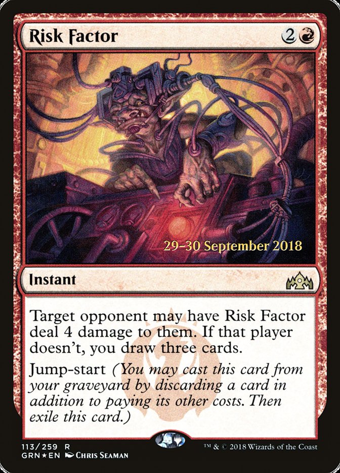 Risk Factor [Guilds of Ravnica Prerelease Promos] | Good Games Cannington