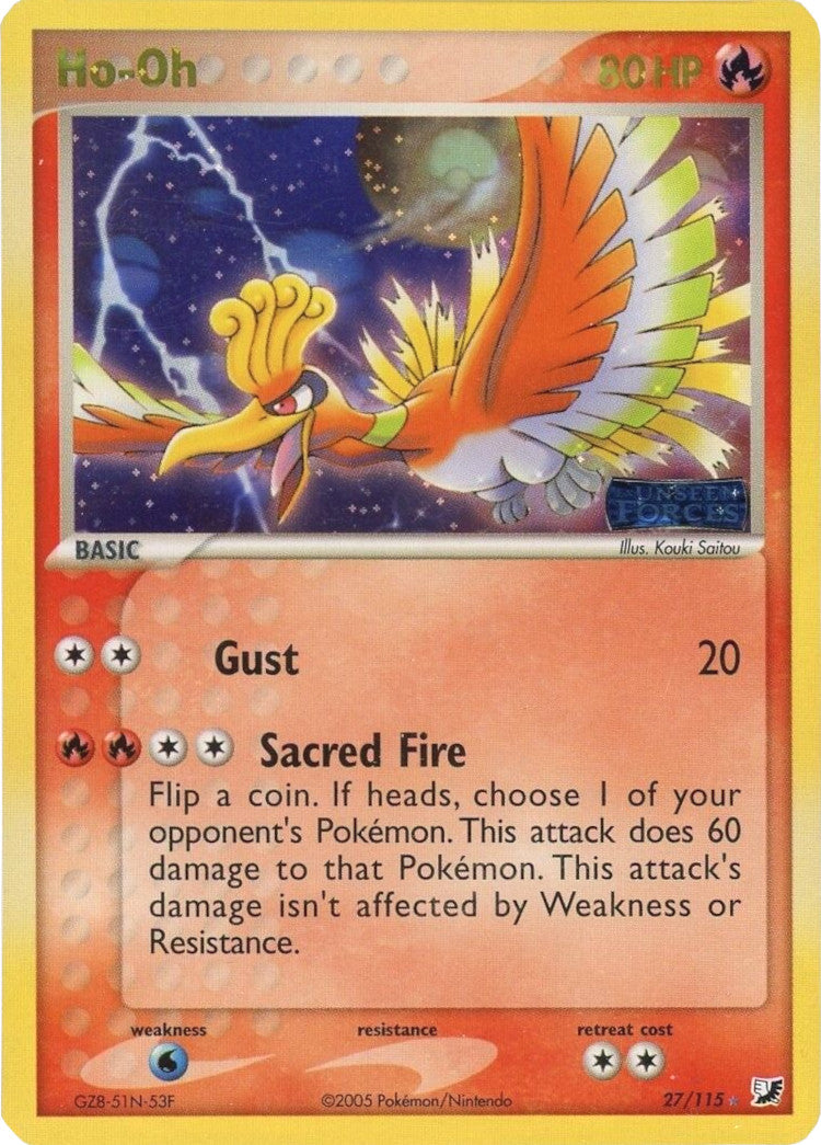 Ho-Oh (27/115) (Stamped) [EX: Unseen Forces] | Good Games Cannington