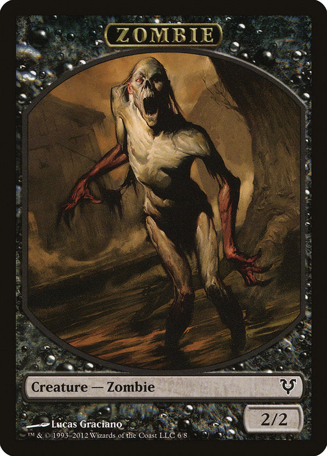 Zombie Token [Avacyn Restored Tokens] | Good Games Cannington