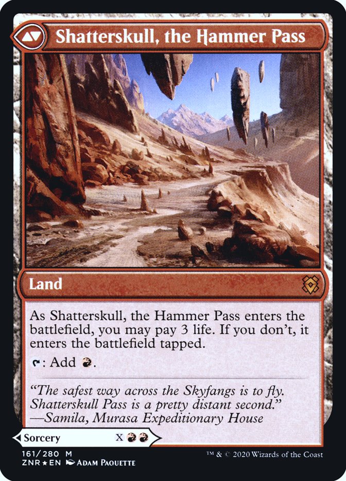 Shatterskull Smashing // Shatterskull, the Hammer Pass [Zendikar Rising Prerelease Promos] | Good Games Cannington
