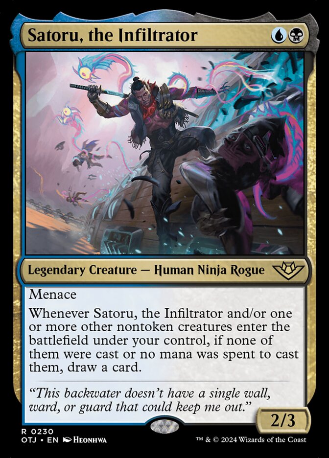 Satoru, the Infiltrator 230 (Outlaws of Thunder Junction)  | Good Games Cannington