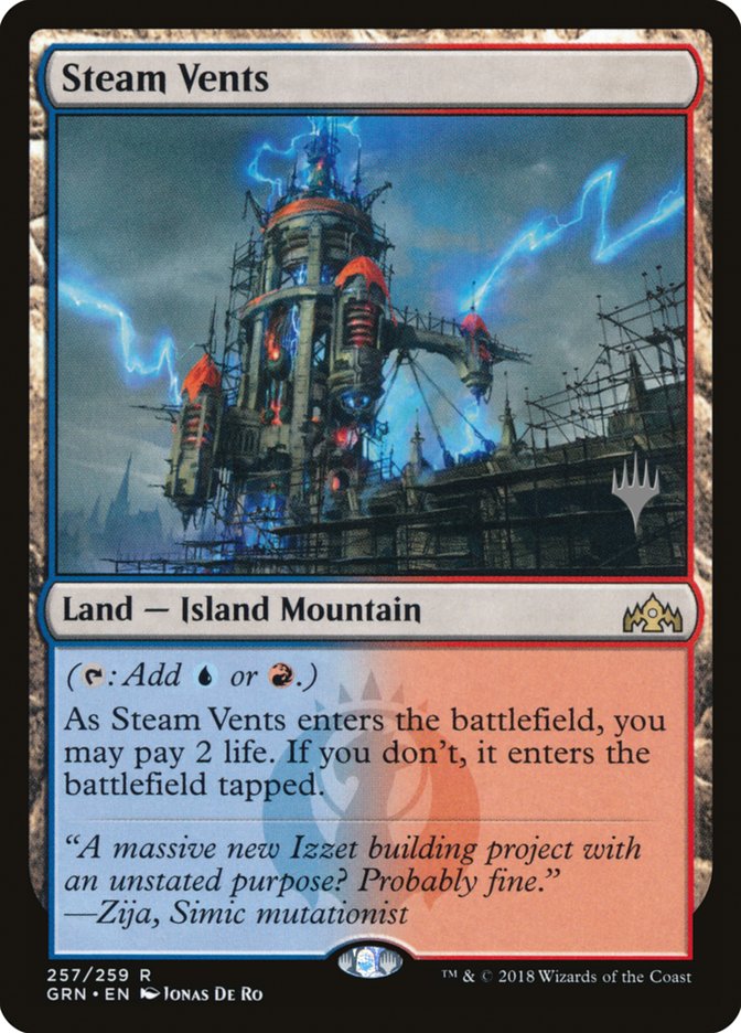 Steam Vents (Promo Pack) [Guilds of Ravnica Promos] | Good Games Cannington