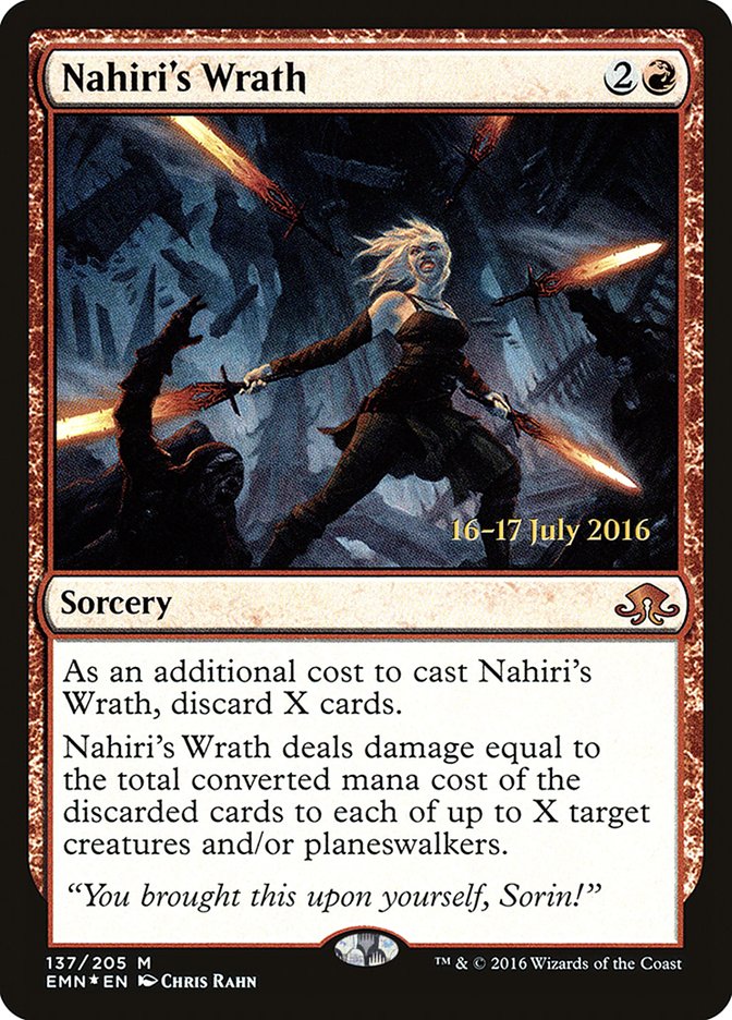 Nahiri's Wrath (Prerelease) [Eldritch Moon Promos] | Good Games Cannington