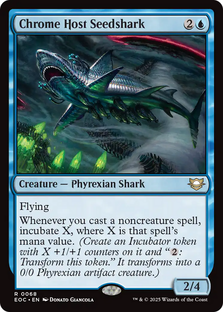 Chrome Host Seedshark [Edge of Eternities Commander] | Good Games Cannington