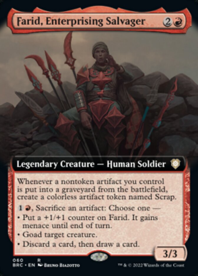 Farid, Enterprising Salvager (Extended Art) [The Brothers' War Commander] | Good Games Cannington