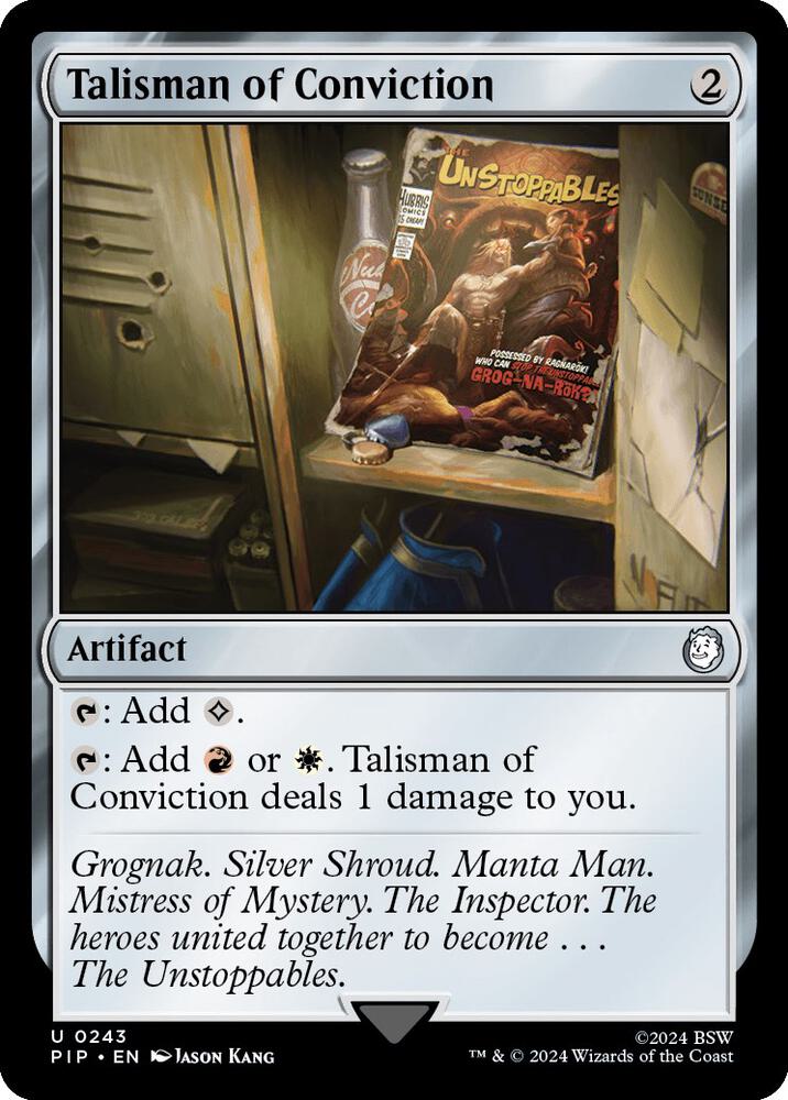 Talisman of Conviction 243/326 (Universes Beyond: Fallout)  | Good Games Cannington