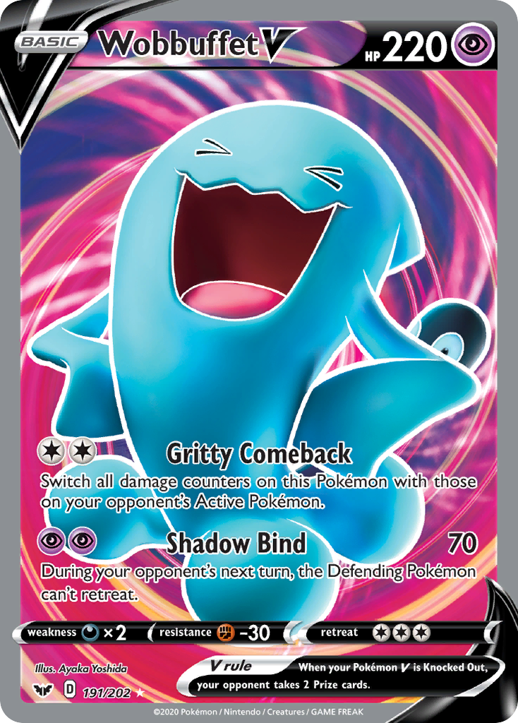 Wobbuffet V (191/202) [Sword & Shield: Base Set] | Good Games Cannington