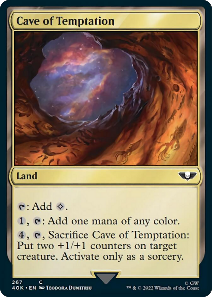Cave of Temptation (Surge Foil) [Warhammer 40,000] | Good Games Cannington