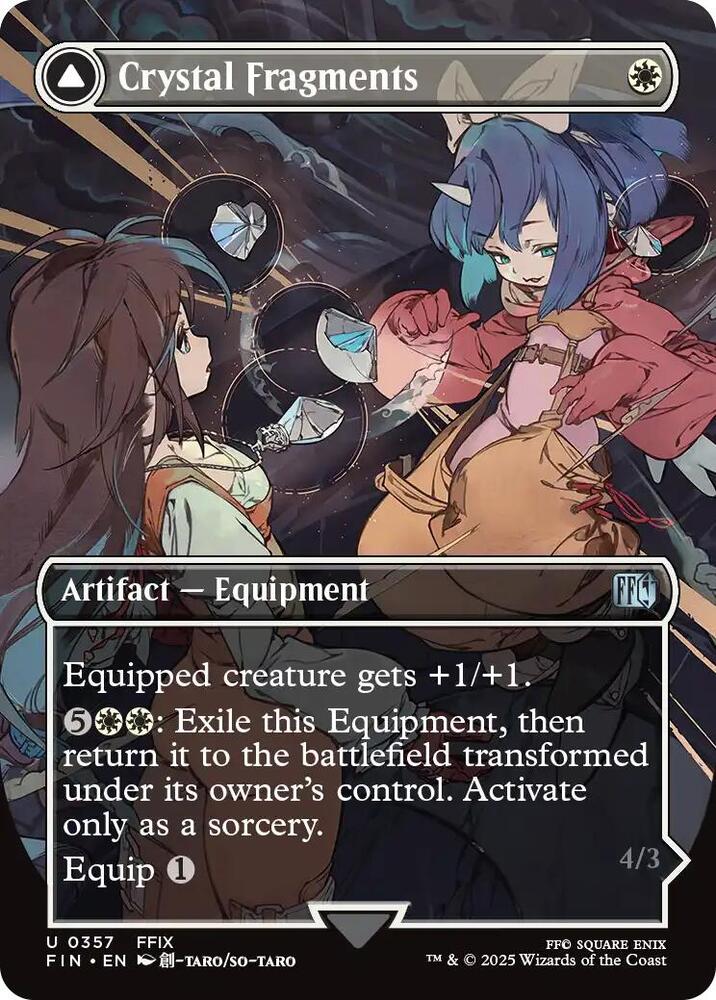 Crystal Fragments // Summon: Alexander 357/309 (FINAL FANTASY)  - Borderless Foil | Good Games Cannington