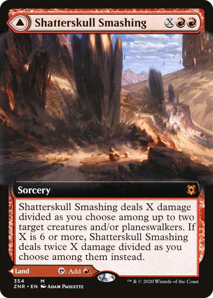 Shatterskull Smashing Extended Art 354 (Zendikar Rising)  - Foil | Good Games Cannington