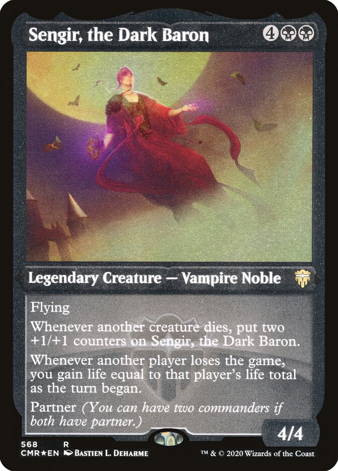 Sengir, the Dark Baron (Etched) [Commander Legends] | Good Games Cannington