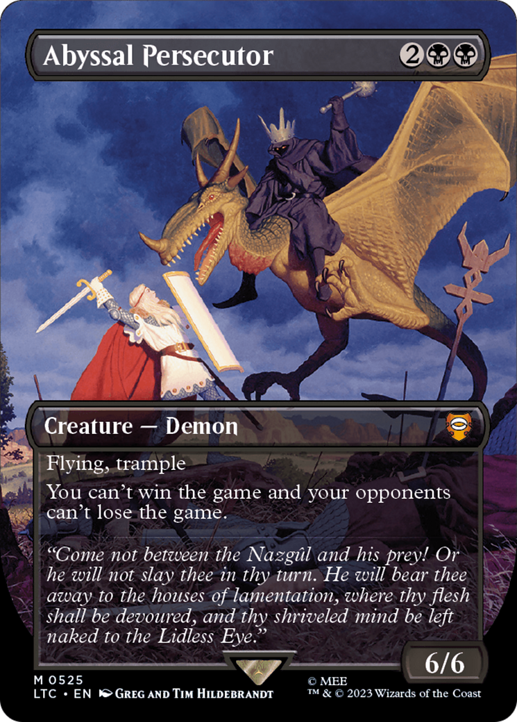 Abyssal Persecutor (Borderless) [The Lord of the Rings: Tales of Middle-Earth Commander] | Good Games Cannington