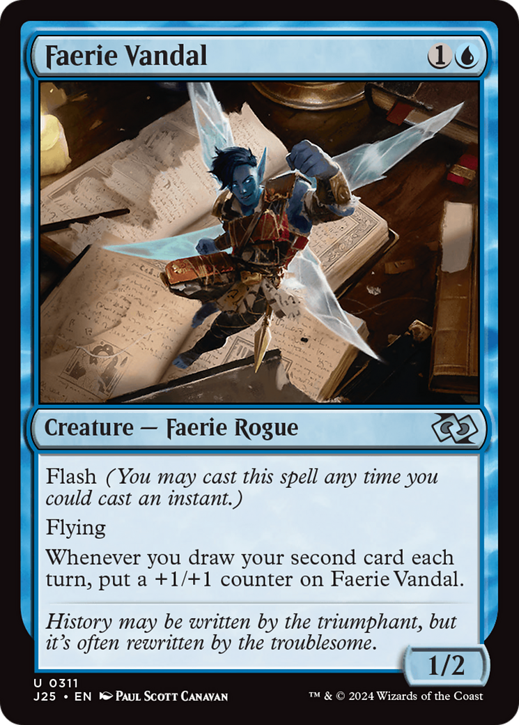 Faerie Vandal [Foundations Jumpstart] | Good Games Cannington
