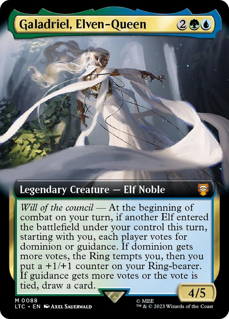 Galadriel, Elven-Queen (Extended Art) [The Lord of the Rings: Tales of Middle-Earth Commander] | Good Games Cannington
