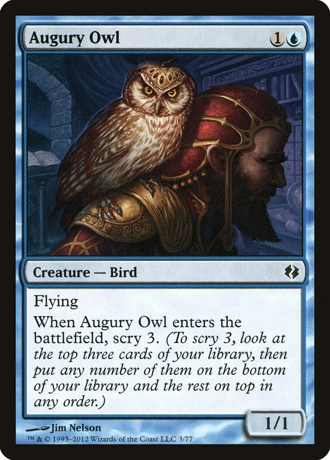 Augury Owl [Duel Decks: Venser vs. Koth] | Good Games Cannington