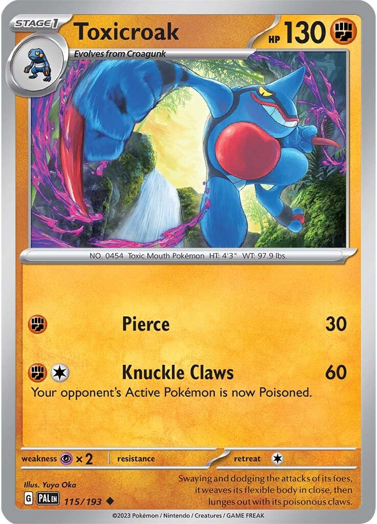 Toxicroak (115/193) [Scarlet & Violet: Paldea Evolved] | Good Games Cannington