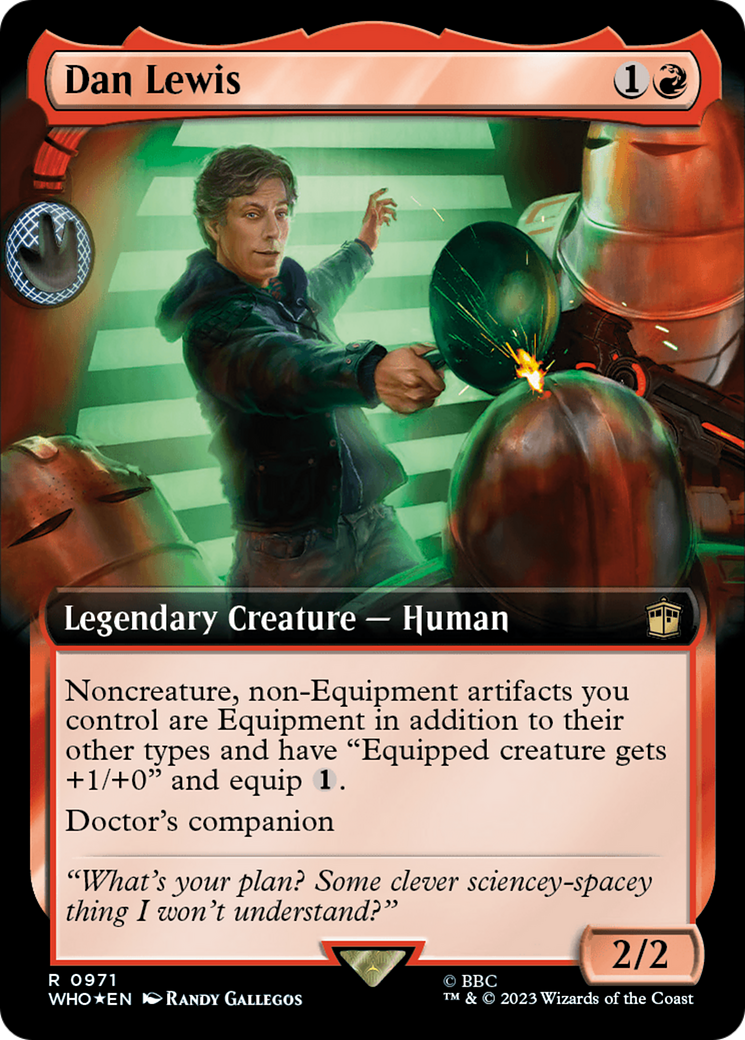 Dan Lewis (Extended Art) (Surge Foil) [Doctor Who] | Good Games Cannington