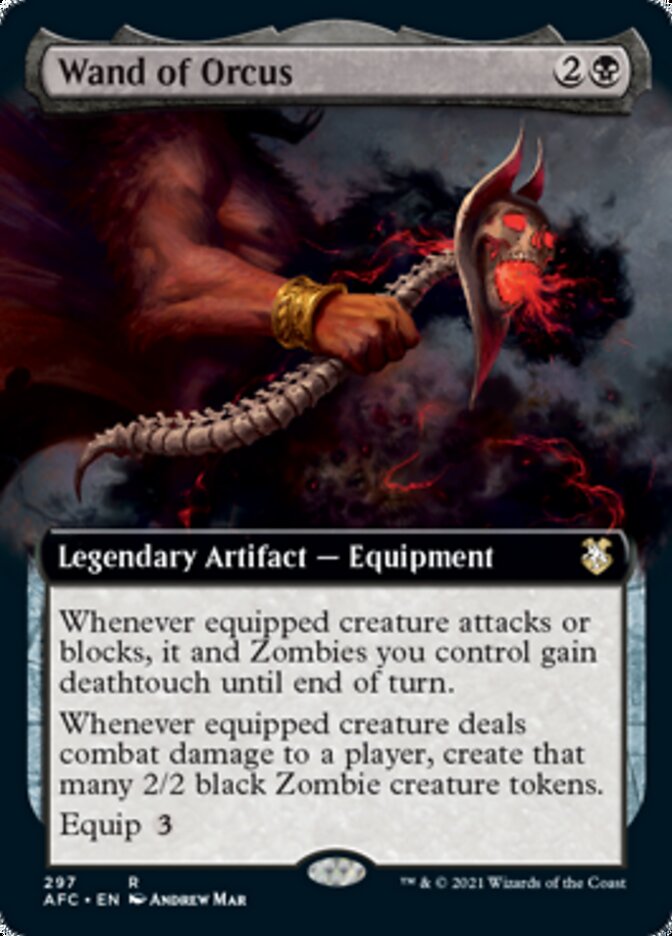 Wand of Orcus (Extended Art) [Dungeons & Dragons: Adventures in the Forgotten Realms Commander] | Good Games Cannington
