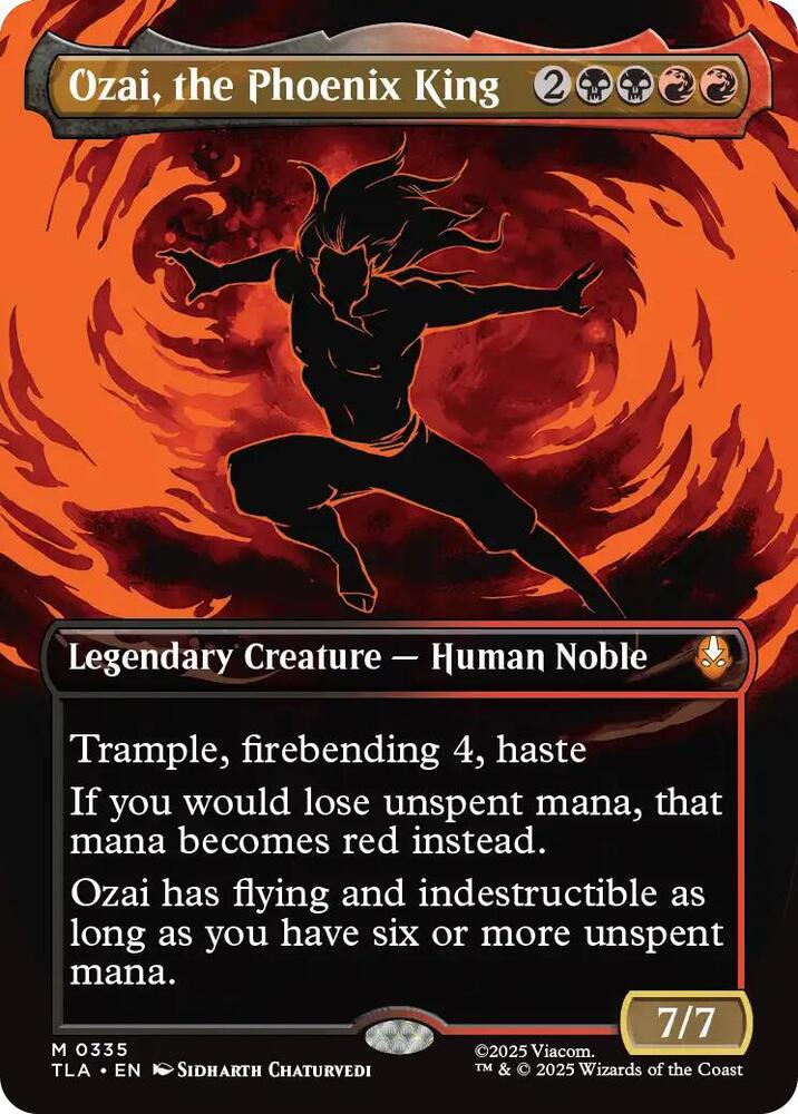Ozai, the Phoenix King 335/286 (Avatar: The Last Airbender)  - Borderless Foil | Good Games Cannington
