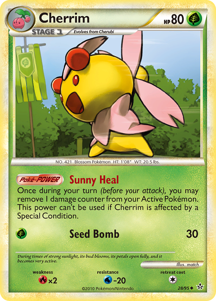 Cherrim (28/95) [HeartGold & SoulSilver: Unleashed] | Good Games Cannington