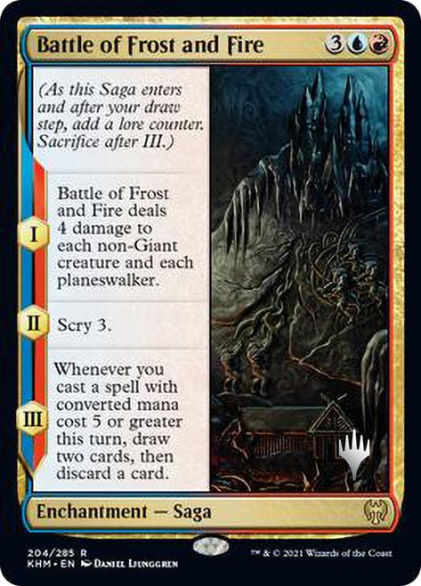 Battle of Frost and Fire (Promo Pack) [Kaldheim Promos] | Good Games Cannington