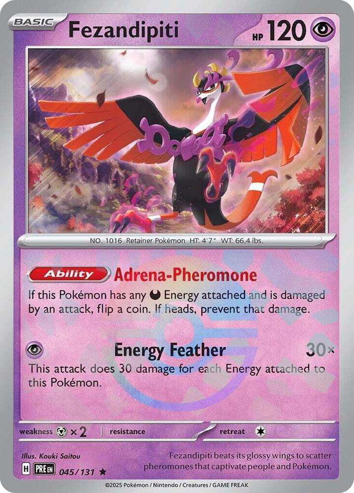 Fezandipiti (045/131) (Poke Ball Pattern) [Scarlet & Violet: Prismatic Evolutions] | Good Games Cannington
