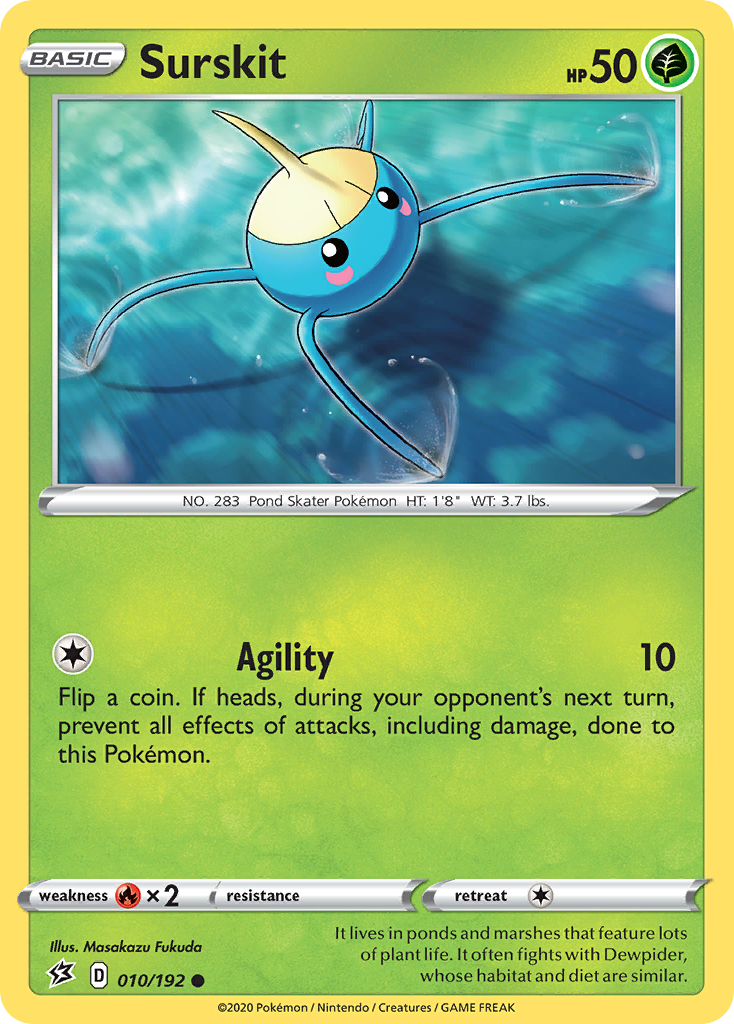 Surskit (010/192) [Sword & Shield: Rebel Clash] | Good Games Cannington