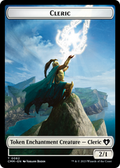 Elf Warrior // Cleric Double-Sided Token [Commander Masters Tokens] | Good Games Cannington