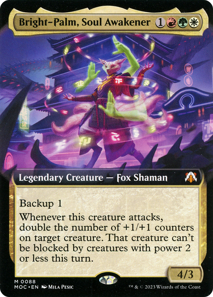 Bright-Palm, Soul Awakener (Extended Art) [March of the Machine Commander] | Good Games Cannington
