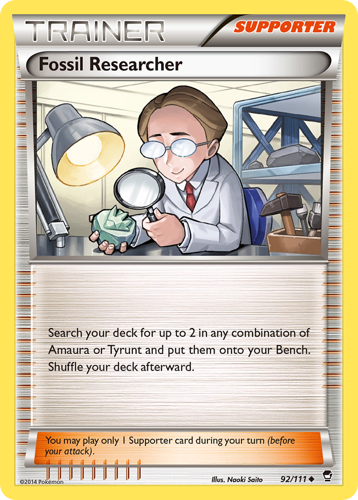 Fossil Researcher (92/111) [XY: Furious Fists] | Good Games Cannington