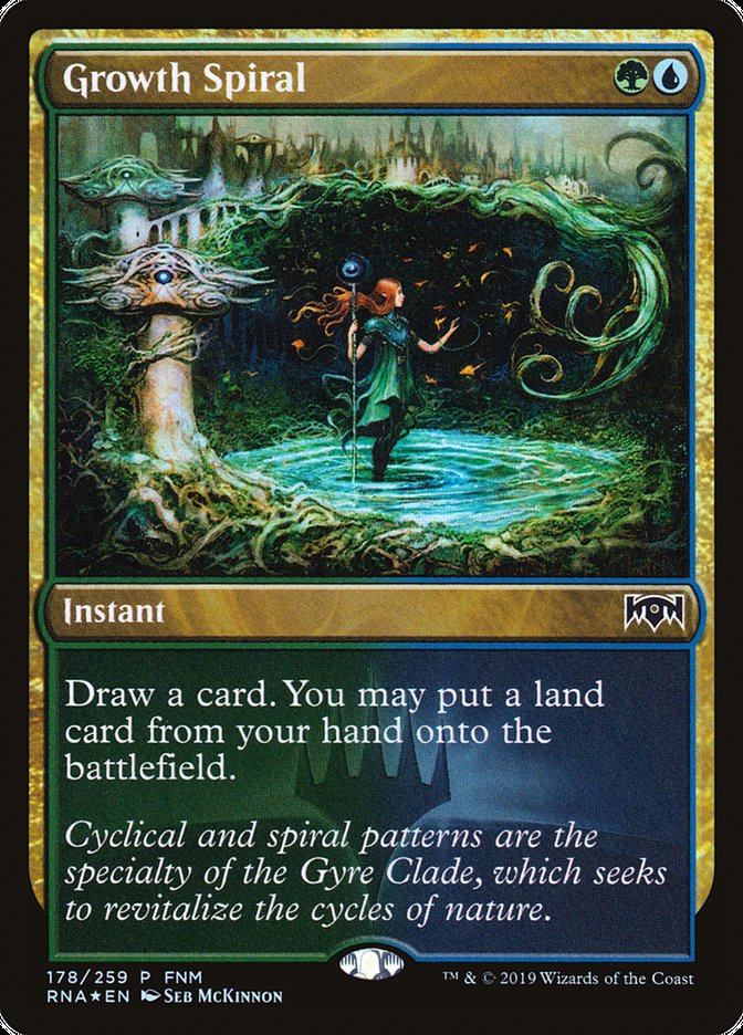 Growth Spiral (FNM) [Ravnica Allegiance Promos] | Good Games Cannington