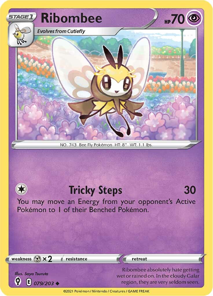 Ribombee (079/203) [Sword & Shield: Evolving Skies] | Good Games Cannington