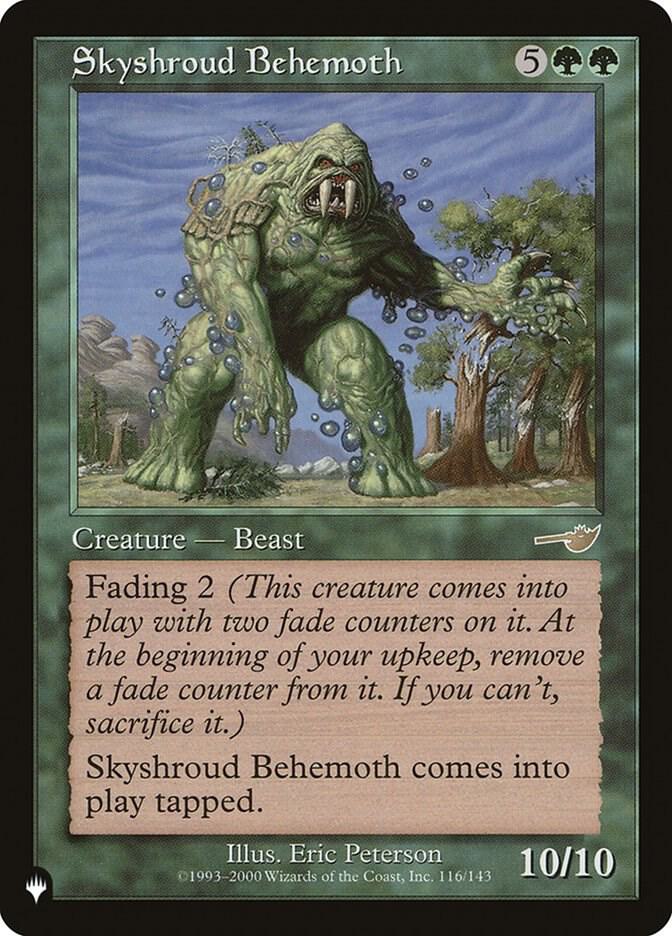 Skyshroud Behemoth NEM-116/5075 (The List Reprints)  | Good Games Cannington