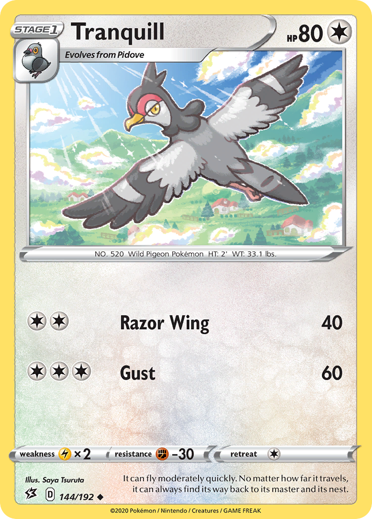Tranquill (144/192) [Sword & Shield: Rebel Clash] | Good Games Cannington