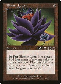 Blacker Lotus (Oversized) [Oversize Cards] | Good Games Cannington