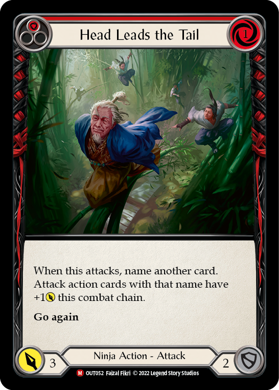 Head Leads the Tail [OUT052] (Outsiders)  Rainbow Foil | Good Games Cannington