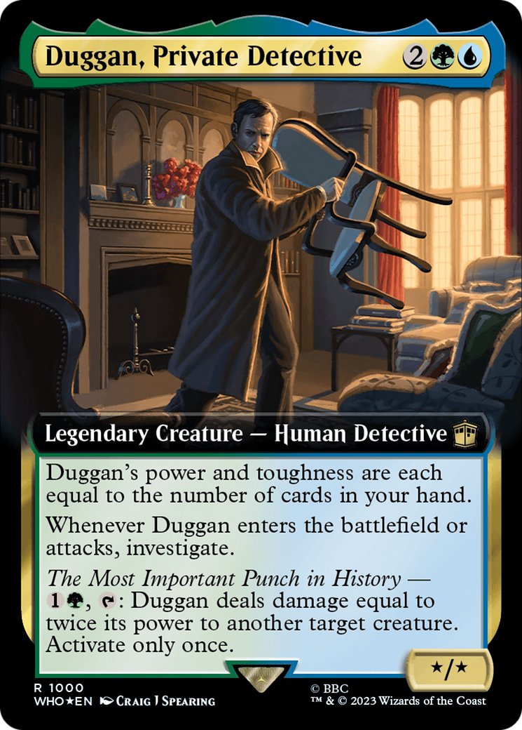 Duggan, Private Detective (Extended Art) (Surge Foil) [Doctor Who] | Good Games Cannington