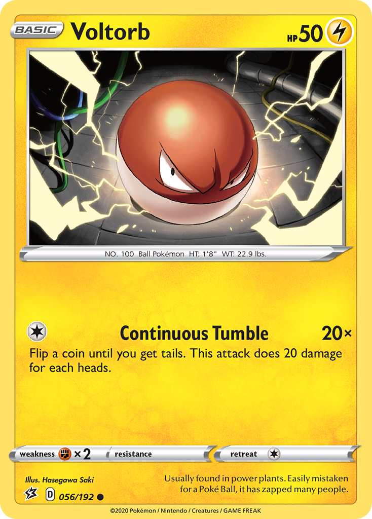 Voltorb (056/192) [Sword & Shield: Rebel Clash] | Good Games Cannington