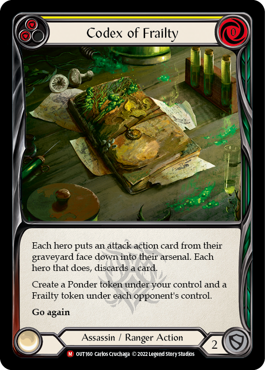 Codex of Frailty [OUT160] (Outsiders) | Good Games Cannington