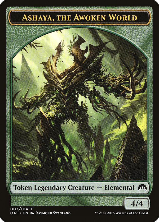 Ashaya, the Awoken World Token [Magic Origins Tokens] | Good Games Cannington
