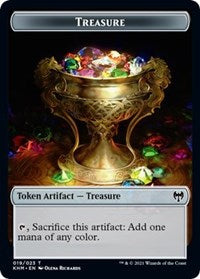 Treasure // Tibalt, Cosmic Impostor Emblem Double-Sided Token [Kaldheim Tokens] | Good Games Cannington