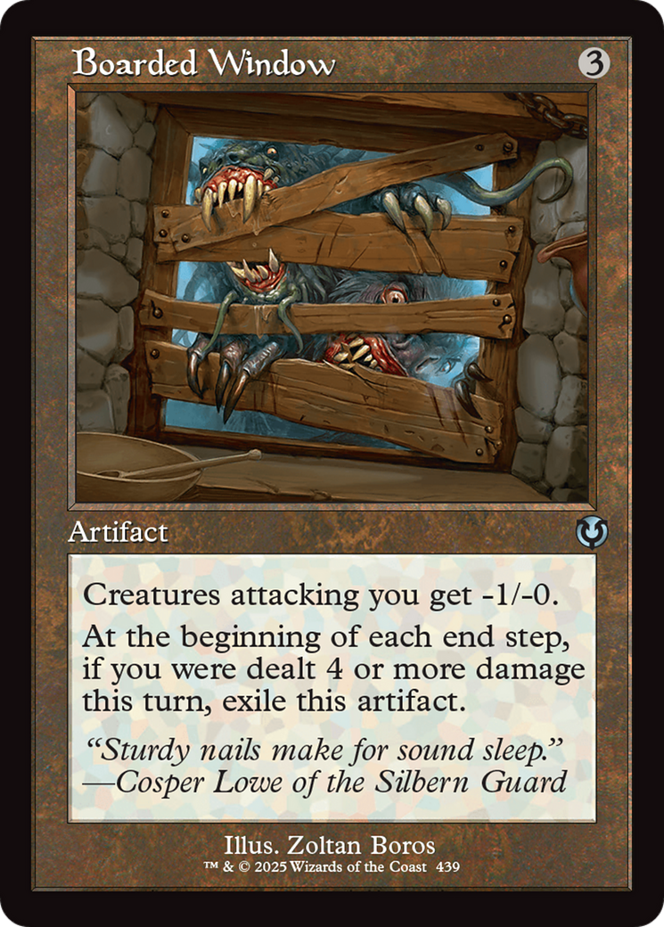 Boarded Window (Retro Frame) [Innistrad Remastered] | Good Games Cannington
