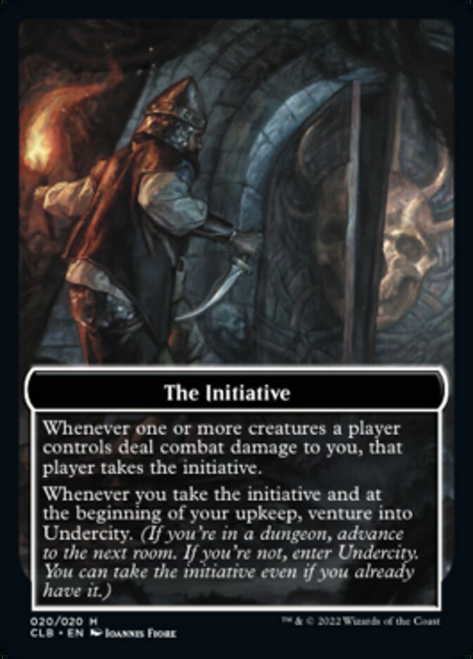 The Initiative // Undercity Double-Sided Token [Commander Legends: Battle for Baldur's Gate Tokens] | Good Games Cannington