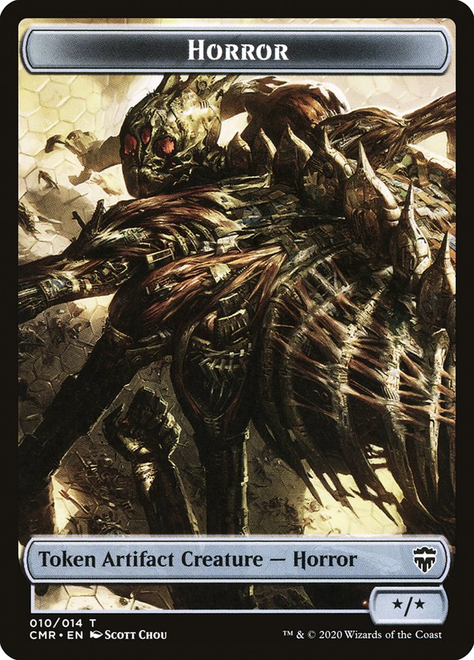 Copy (013) // Horror Double-Sided Token [Commander Legends Tokens] | Good Games Cannington