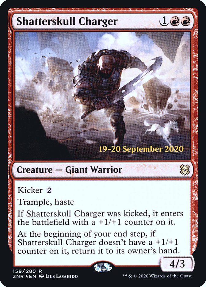 Shatterskull Charger [Zendikar Rising Prerelease Promos] | Good Games Cannington