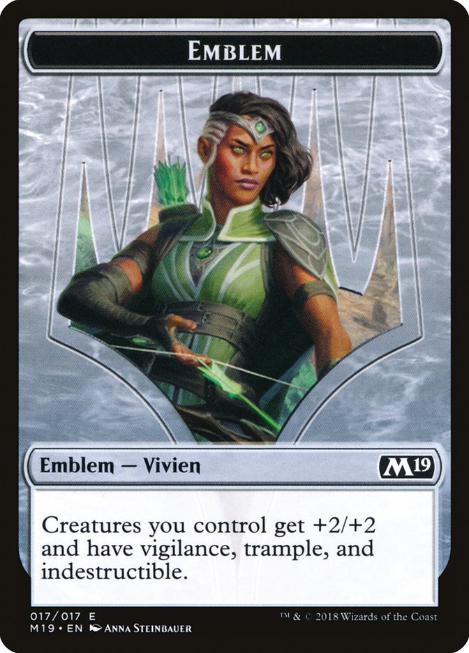 Vivien Reid Emblem [Core Set 2019 Tokens] | Good Games Cannington
