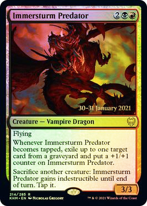 Immersturm Predator [Kaldheim Prerelease Promos] | Good Games Cannington